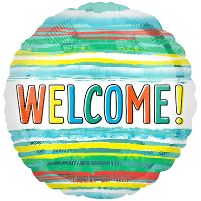 Foil Balloon Welcome 45cm AMS 41176 01
