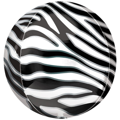 Balon Orbz Animal Print - Zebra 38x40cm 42107 01
