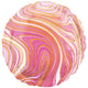 Balon Folie Marmorat Rotund Roz 45cm AMS 42084 01