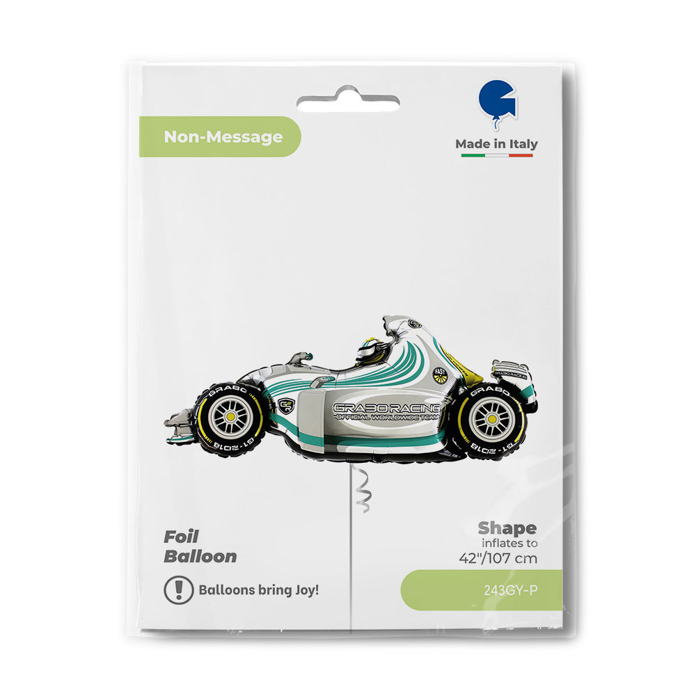 Balon Folie Figurina Masina F1 Gri 107cm