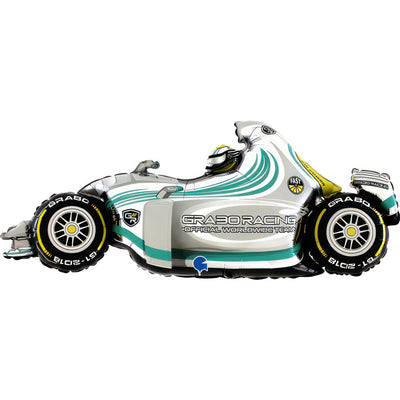 Balon Folie Figurina Masina F1 Gri 107cm