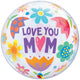 Deco Bubble I Love You Mom Inimioare 22inch - 55cm 24898 Qualatex