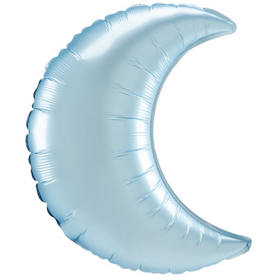 Balon Folie SEMI-LUNA Bleu Satin 66cm AMS 41837