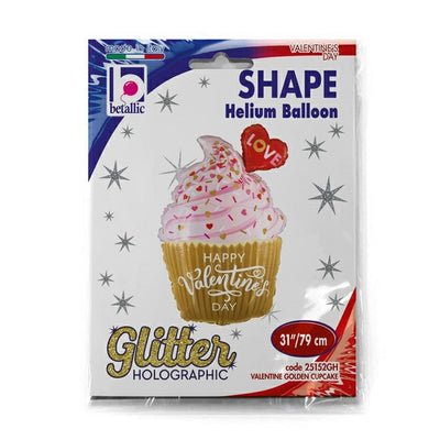 Jumbo Foil Balloon Muffin Happy Valentine's 79 cm Grabo -
