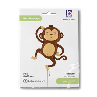 Foil Balloon Figurine Monkey 84cm Grabo