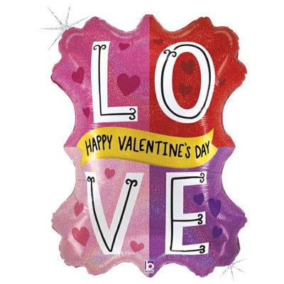 Balon Folie Jumbo Happy Valentine's 86 cm Grabo