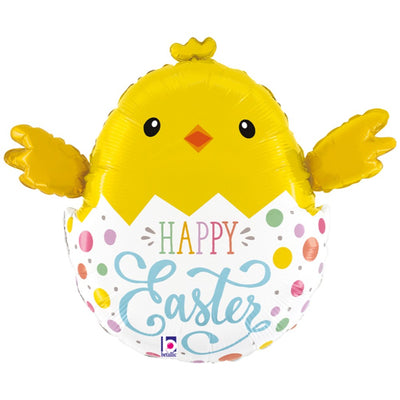 Balon Folie Figurina Puiut Happy Easter 84 cm GRABO