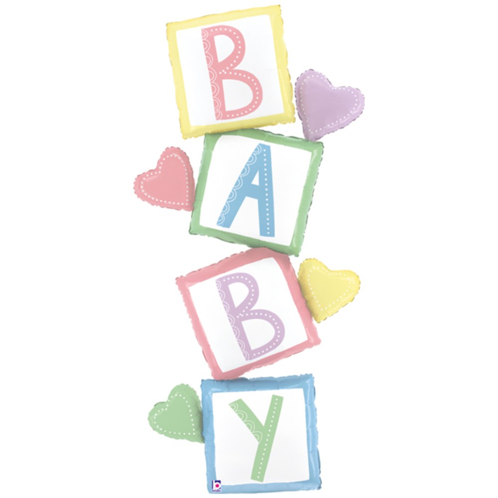 Grabo Baby Blocks Foil Figurine Balloon 160cm