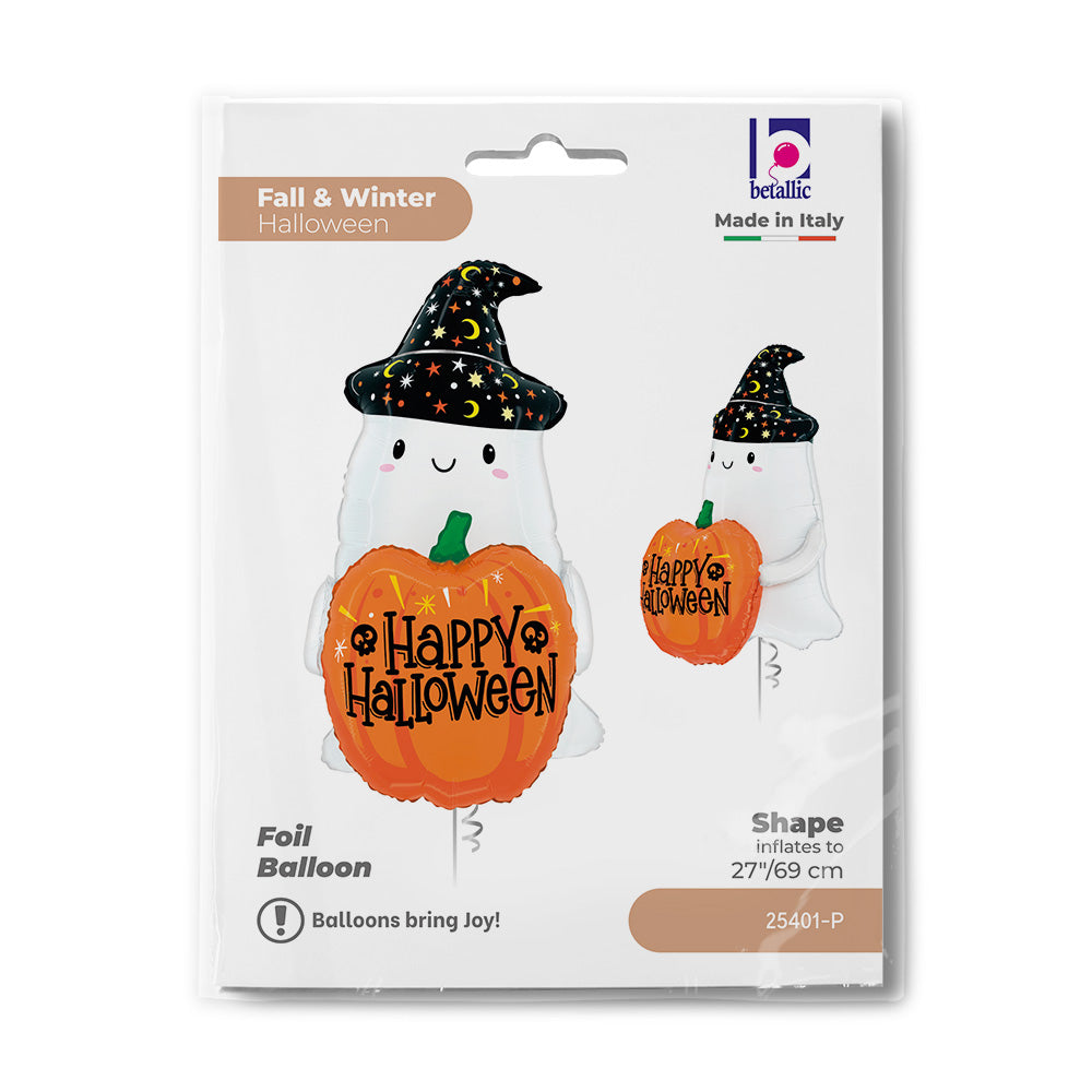 Balon Folie Figurina Fantoma Happy Halloween 69cm