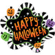 Balon Folie Figurina Happy Halloween Dungi 79cm