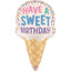 Balon Folie Figurina Inghetata Hava a Sweet Birthday 71cm