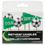 Set of 6 Football Birthday Candles 7.5cm 172902
