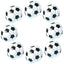 Set of 8 Squishy Footballs 5cm 3901153
