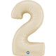 Balon Folie Cifra 2 Satin Cream 66cm