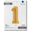 Foil Balloon NUMBER 1 Gold 66 cm Grabo
