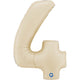 Balon Folie Cifra 4 Satin Cream 66cm