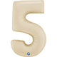 Balon Folie Cifra 5 Satin Cream 66cm