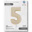 Satin Cream Number 5 Foil Balloon 66cm