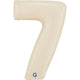 Balon Folie Cifra 7 Satin Cream 66cm
