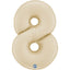 Balon Folie Cifra 8 Satin Cream 66cm