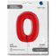 Foil Balloon NUMBER 0 Red 66 cm Grabo
