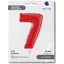 Foil Balloon NUMBER 7 Red 66 cm Grabo