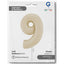 Balon Folie Cifra 9 Satin Cream 66cm