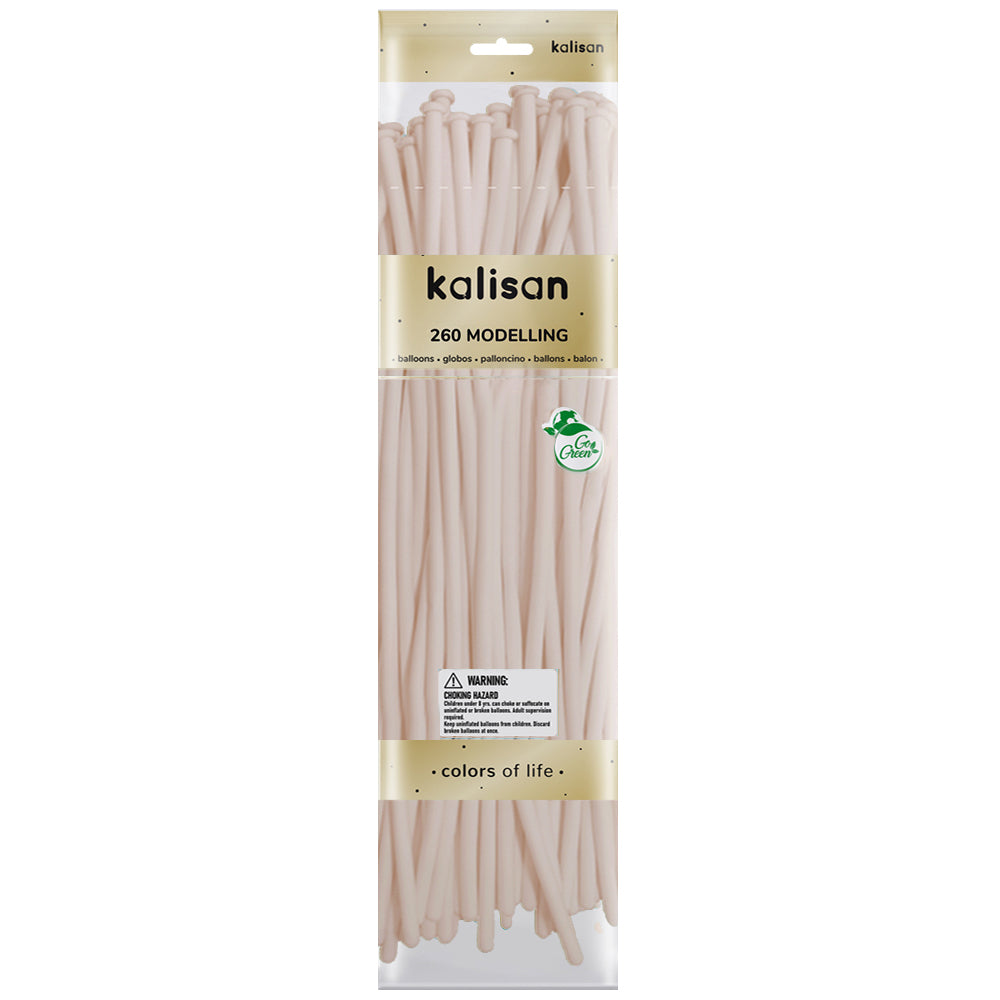 SET 50 Baloane Latex Modelaj Aura Beige Cream Nozzle Up 260M 7080
