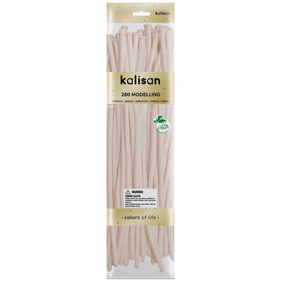 SET 50 Baloane Latex Modelaj Aura Beige Cream Nozzle Up 260M 7080