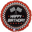 Balon Folie Rotund Steag Curse Masini HB 46 cm Grabo