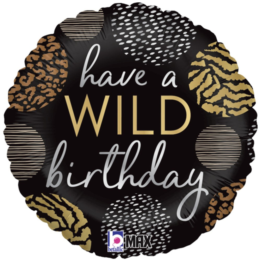 Balon Folie Rotund Have a Wild B-day 46 cm Grabo