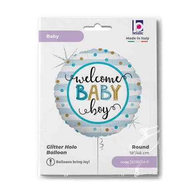 Grabo 46 cm Welcome Baby Boy Foil Balloon