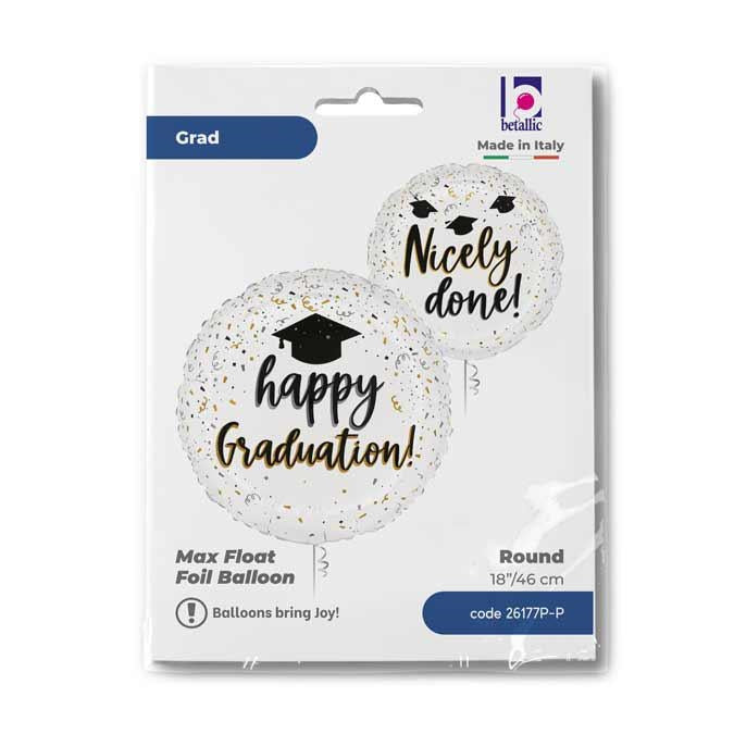 Balon Folie Happy Graduation Confetti 46cm