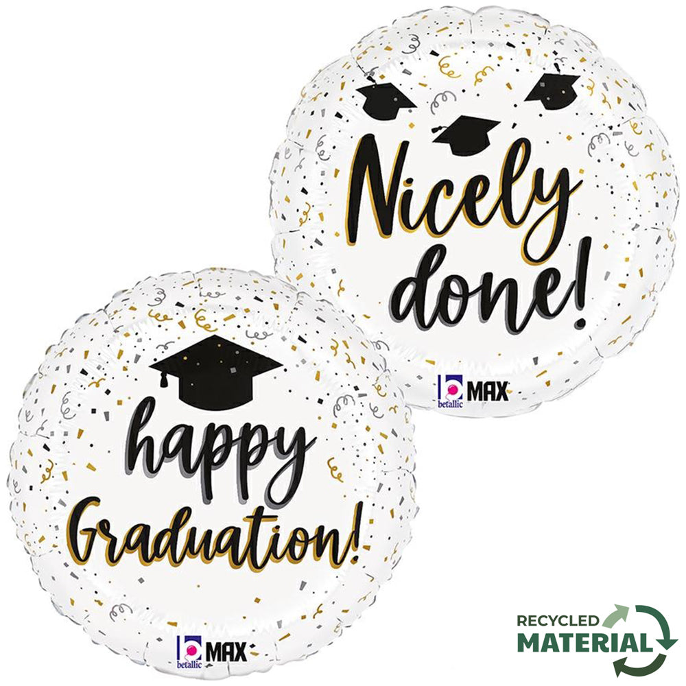 Balon Folie Happy Graduation Confetti 46cm