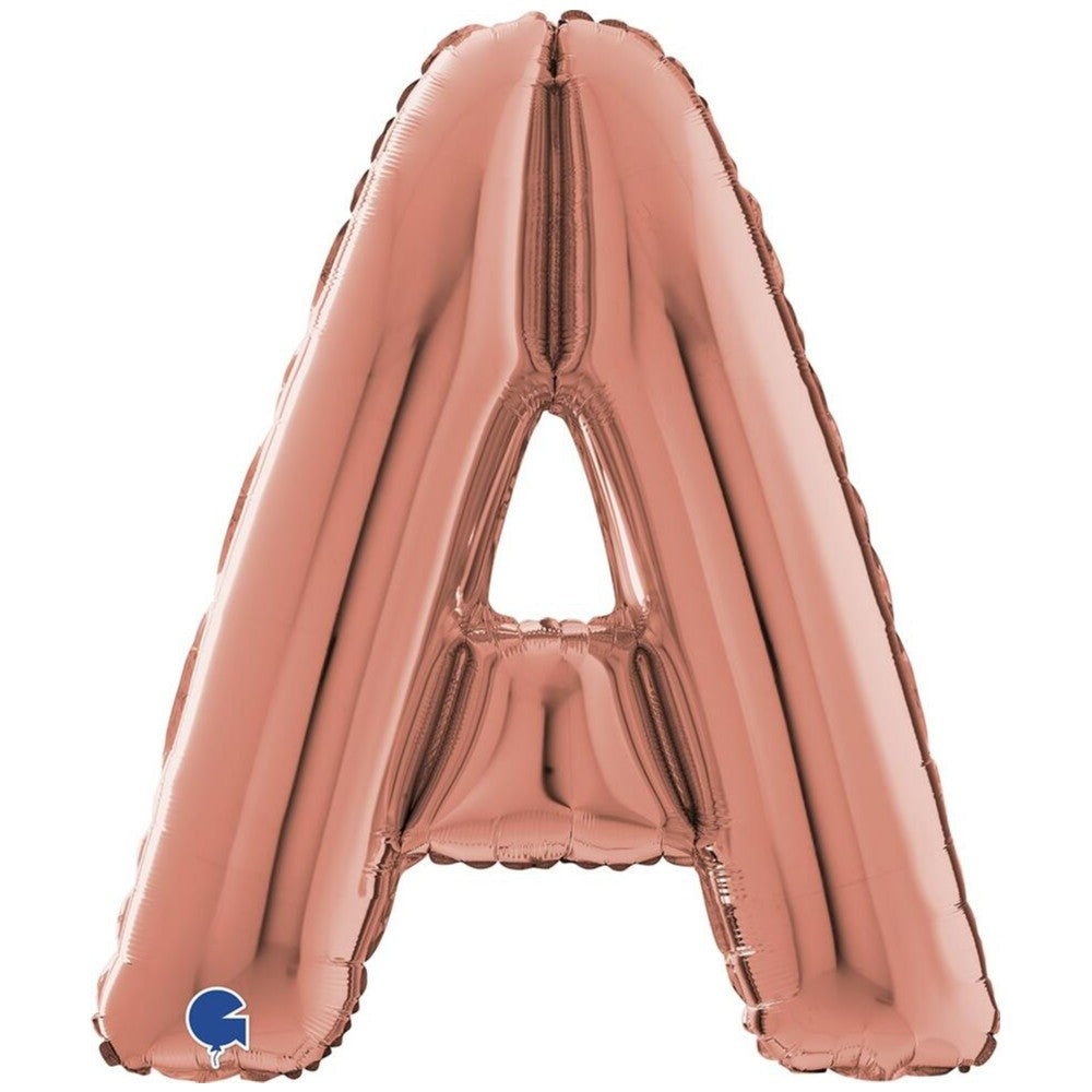 Balon Folie LITERA A Rose Gold 66 cm Grabo