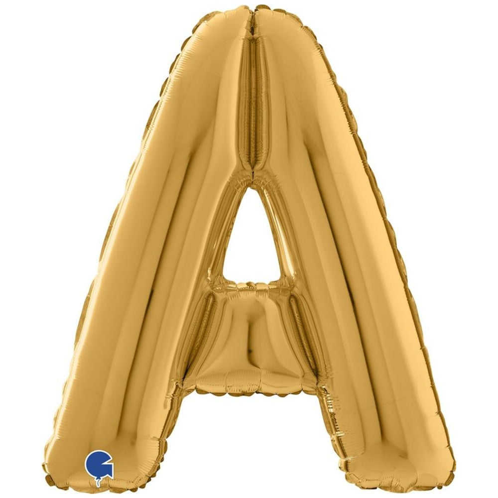 Balon Folie LITERA A Auriu 66 cm Grabo