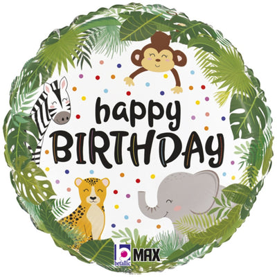 Foil Balloon Round HB Jungle 46 cm Grabo