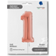 Balon Folie CIFRA 1 Rose Gold 66 cm Grabo