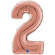 Balon Folie CIFRA 2 Rose Gold 66 cm Grabo