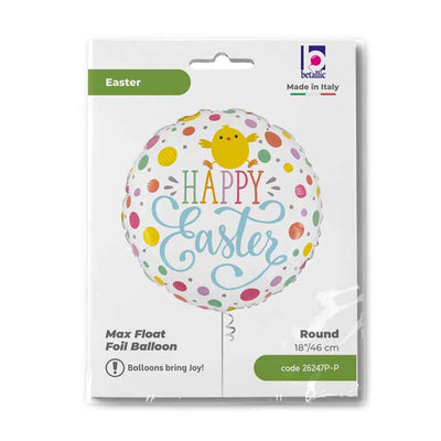 Happy Easter Polka Dot Foil Balloon 46 cm GRABO
