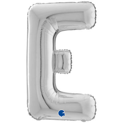 Balon Folie LITERA E Argintiu 66 cm Grabo