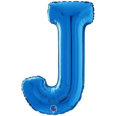 Foil Balloon LETTER J Blue 66 cm Grabo