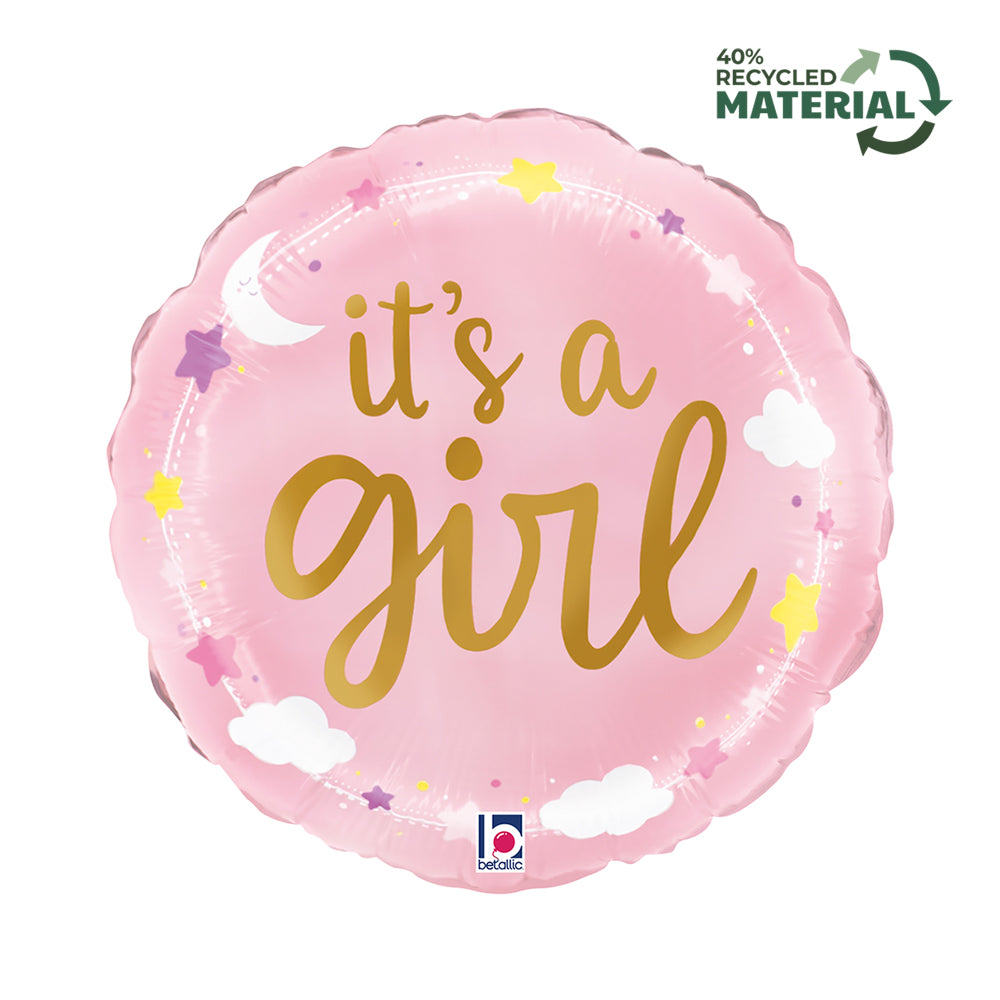 Balon Folie Rotund It's a Girl Norisori 46cm