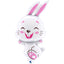 White Bunny Figure Foil Balloon 91cm