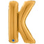 Foil Balloon LETTER K Gold 66 cm Grabo