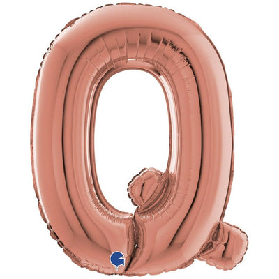 Balon Folie LITERA Q Rose Gold 66 cm Grabo