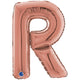 Balon Folie LITERA R Rose Gold 66 cm Grabo