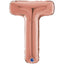 Balon Folie LITERA T Rose Gold 66 cm Grabo
