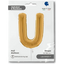 Letter U Gold Foil Balloon 66 cm Grabo