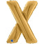Foil Balloon LETTER X Gold 66 cm Grabo